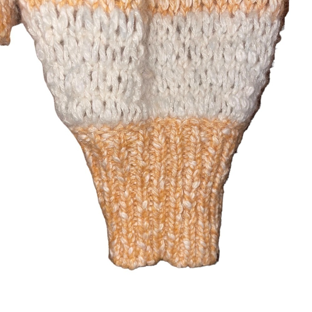 MADEWELL Baez Pullover Sweater in Stripe Marbled Caramel Size Extra Small - Picture 9 of 16